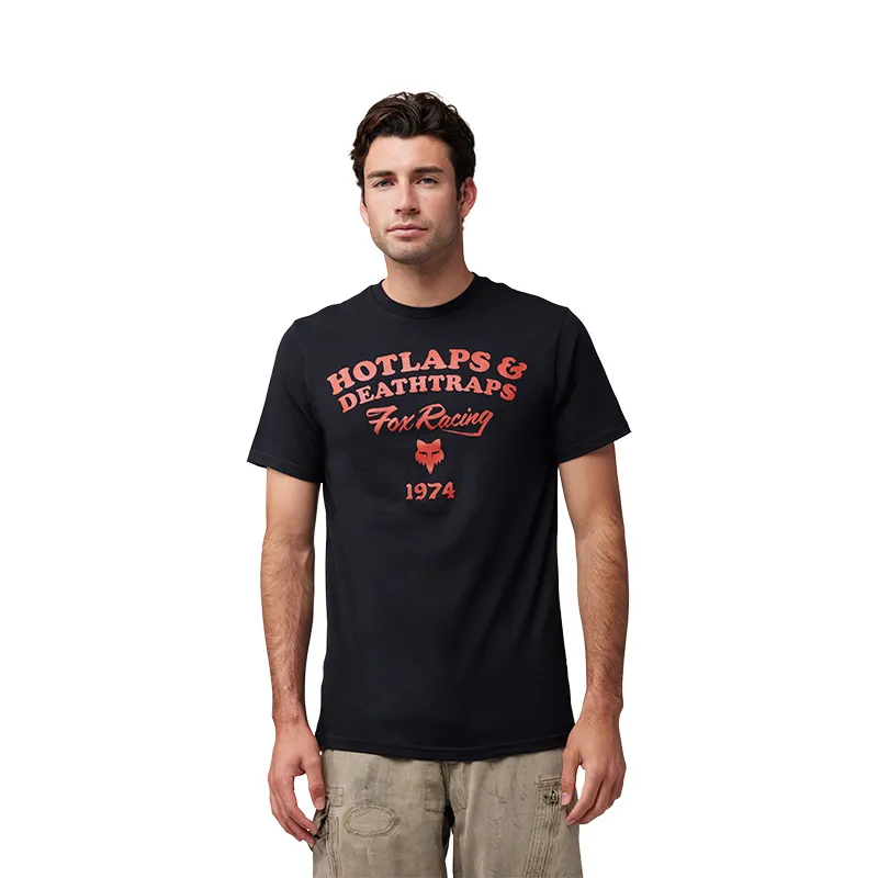 Fox Hotlaps Short Sleeve Premium Tee in Black