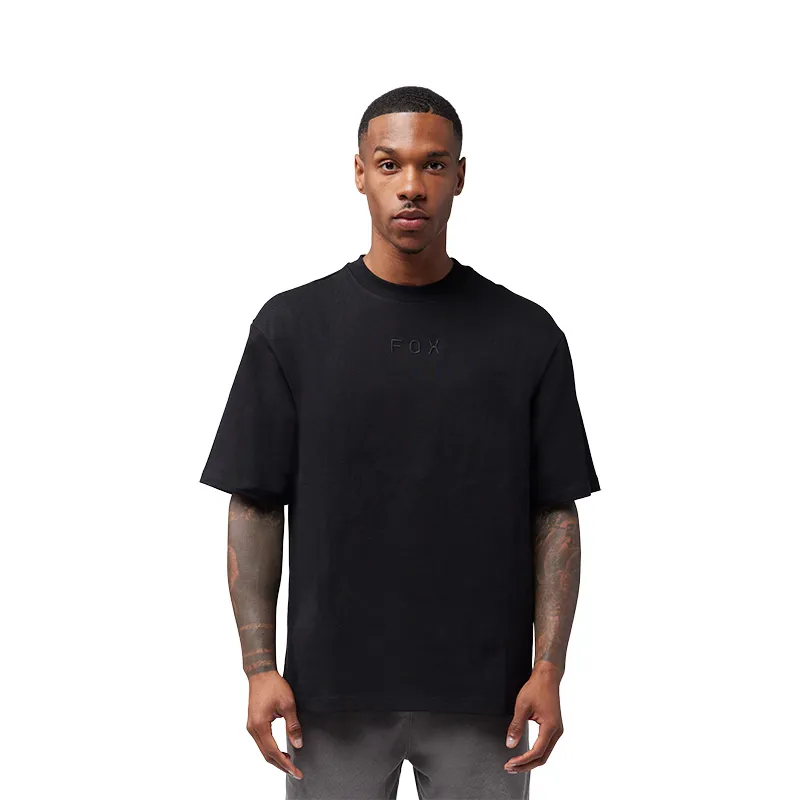 Fox Wordmark Oversized Short Sleeve T-Shirt in Black