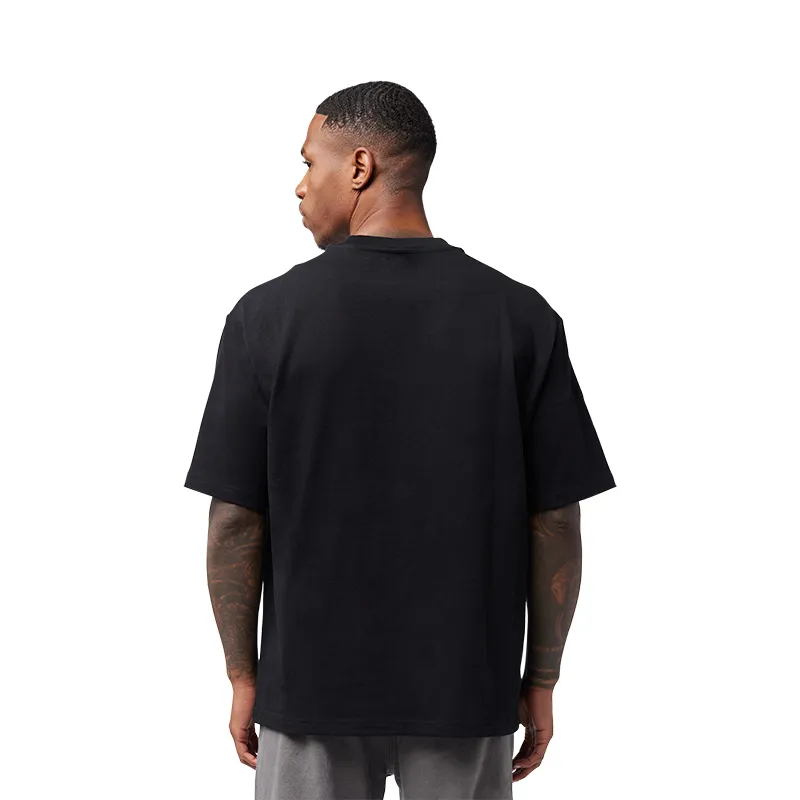 Fox Wordmark Oversized Short Sleeve T-Shirt in Black-1