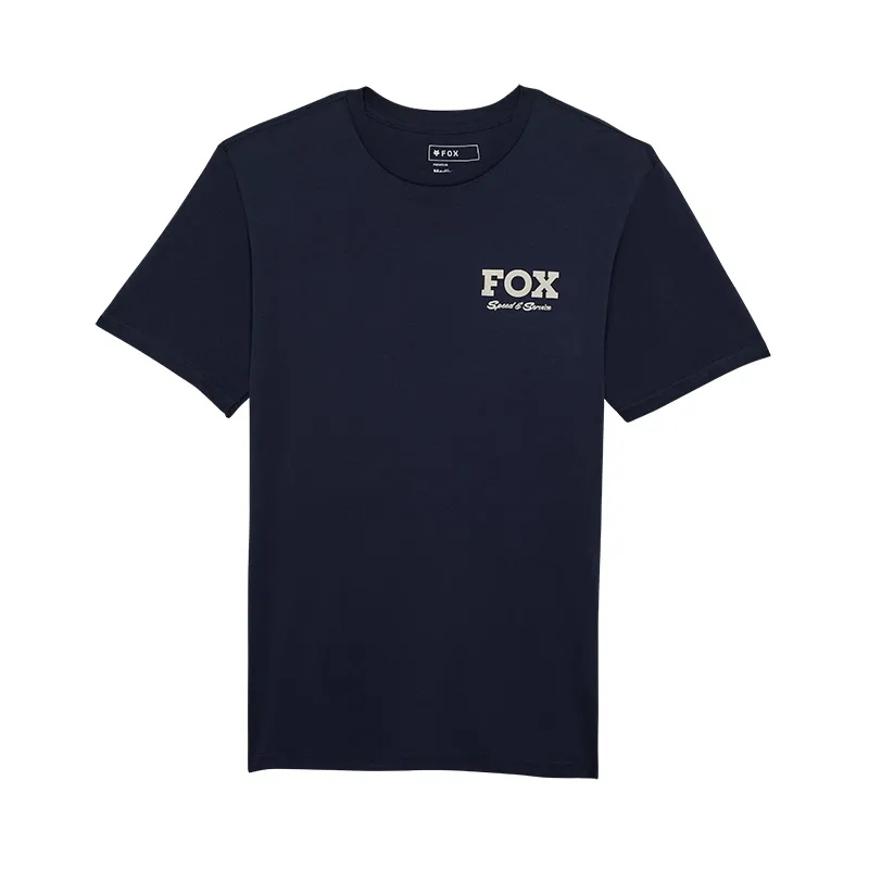 Fox Speed and Service Short Sleeve Tech Tee in Midnight Blue-2
