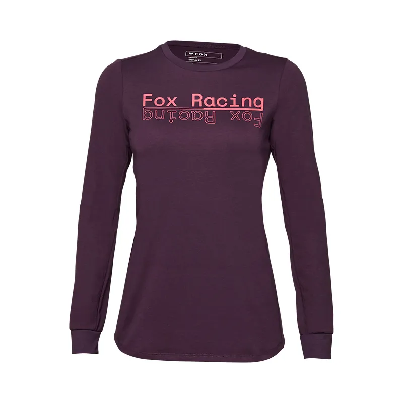 Fox Womens Ranger DriRelease MID Long Sleeve Jersey in Dark Purple