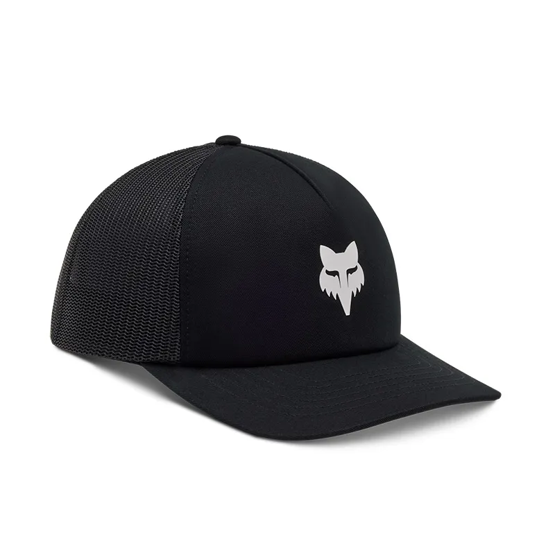 Fox Head Trucker Casual Hat in Black