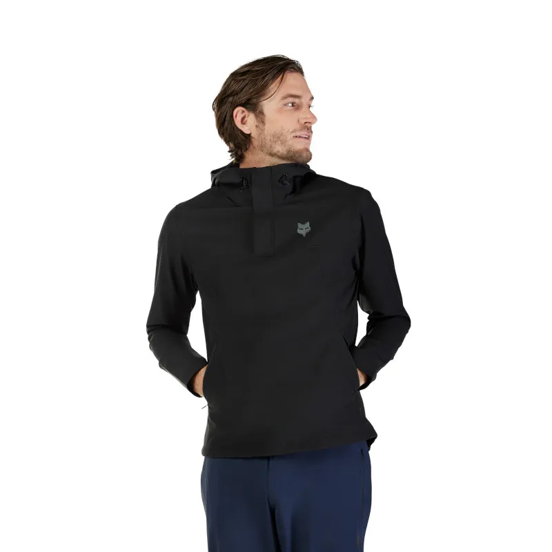Fox Ranger Wind Pullover Casual or Riding Jacket in Black-2