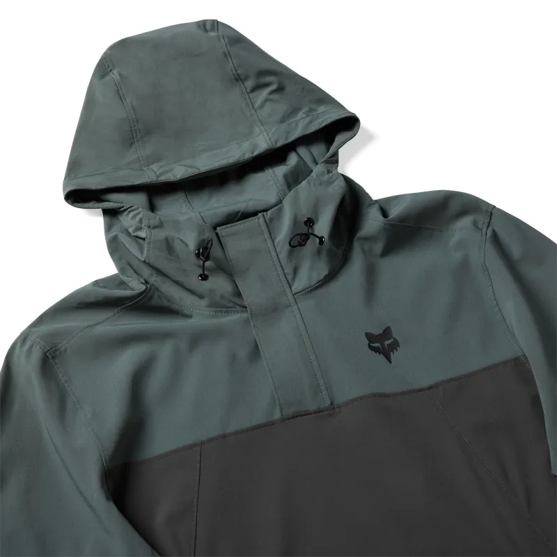 Fox Ranger Wind Pullover DWR Jacket in Sage Green-2