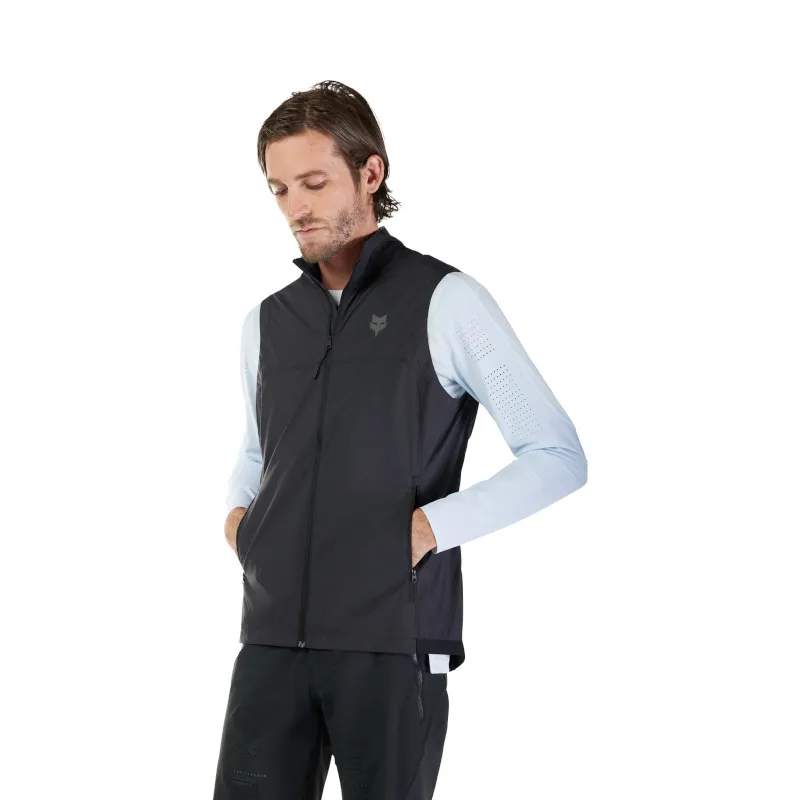Fox Ranger Wind Vest - Windbreaker Gilet in Black-4
