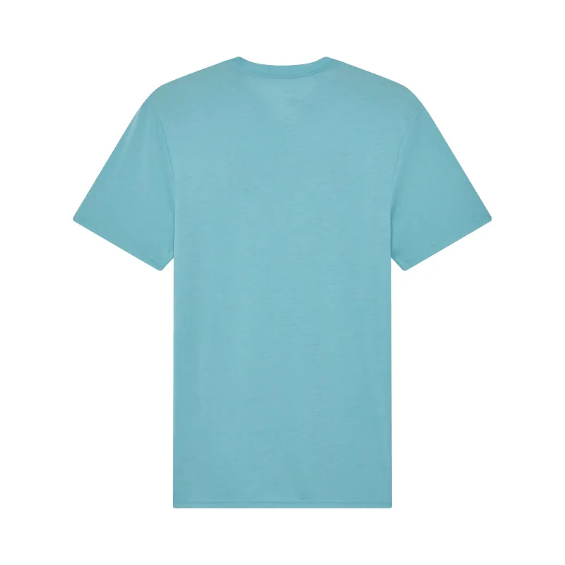 Fox Bark Short Sleeve Tech Tee Riding Jersey in Vintage Wash Blue-1