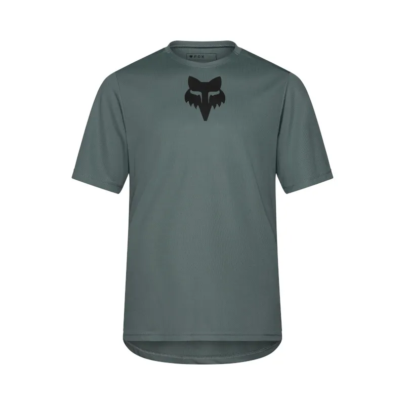 Fox Ranger Short Sleeve Jersey Fox Head in Sage Green
