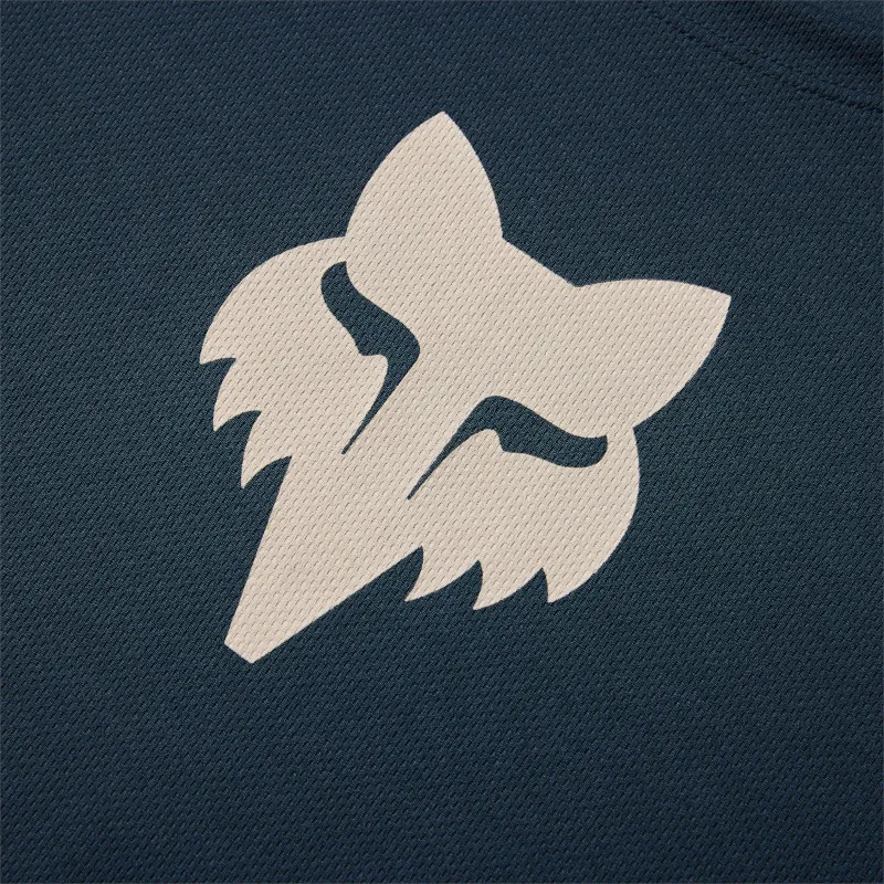 Fox Ranger Fox Head Short Sleeve Mountain Bike Jersey in Galaxy Blue-3