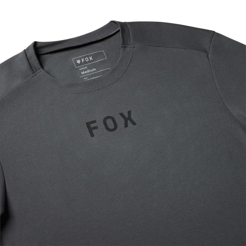 Fox Ranger Short Sleeve MTB Jersey Wordmark in Dark Shadow-2