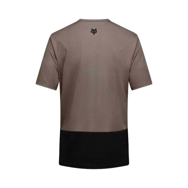Fox Ranger Short Sleeve Mountain Bike Jersey Wordmark in Nutmeg Brown-1