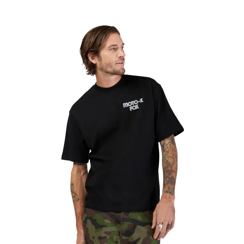Fox Moto-X Oversized Heavyweight Short Sleeve Tee in Black-1