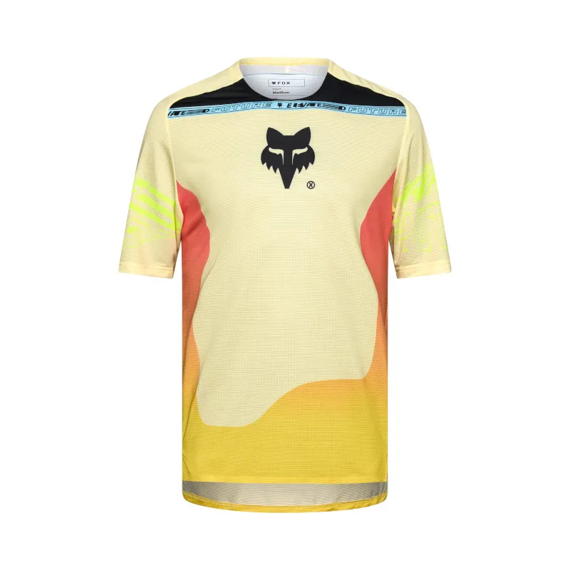 Fox Flexair Elevated Short Sleeve Mountain Bike Jersey in Lemonade
