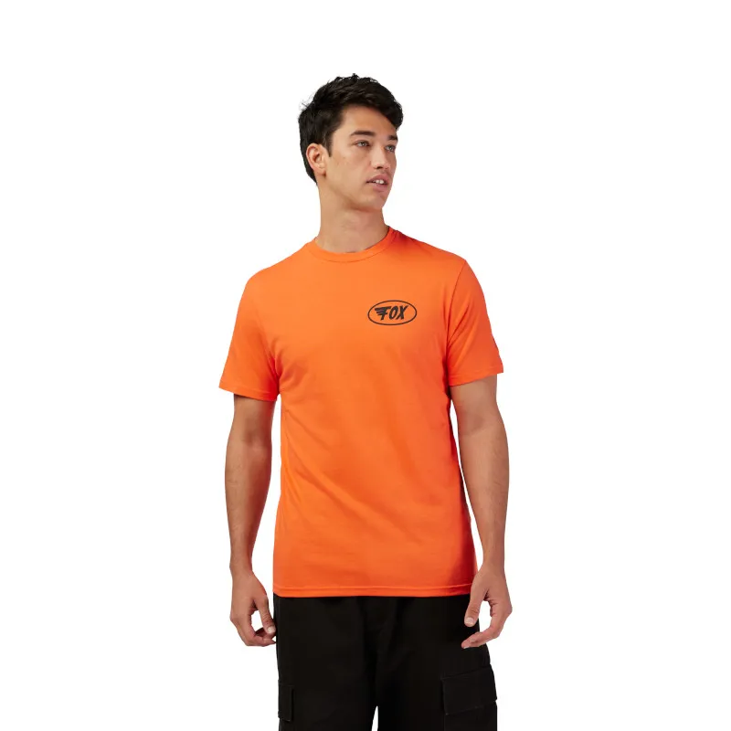 Fox Wing Short Sleeve Premium Tee in Blood Orange