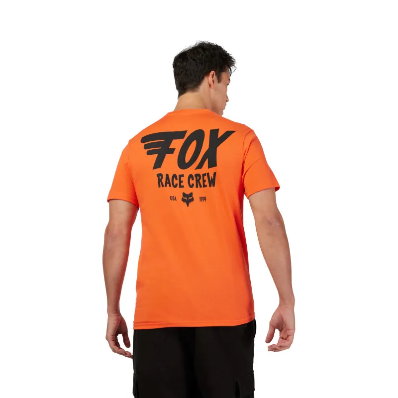 Fox Wing Short Sleeve Premium Tee in Blood Orange-1