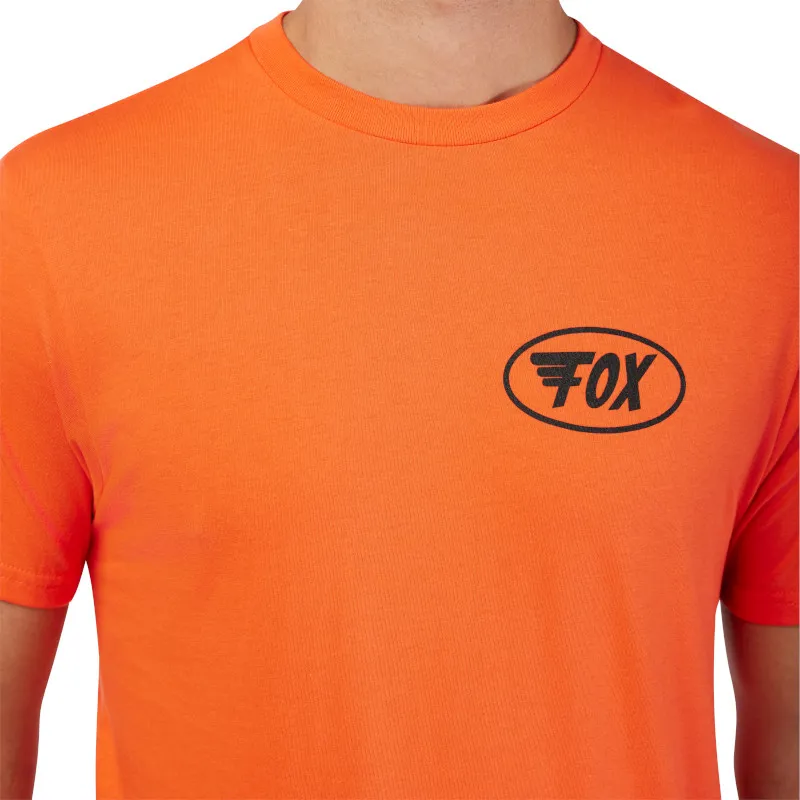 Fox Wing Short Sleeve Premium Tee in Blood Orange-2
