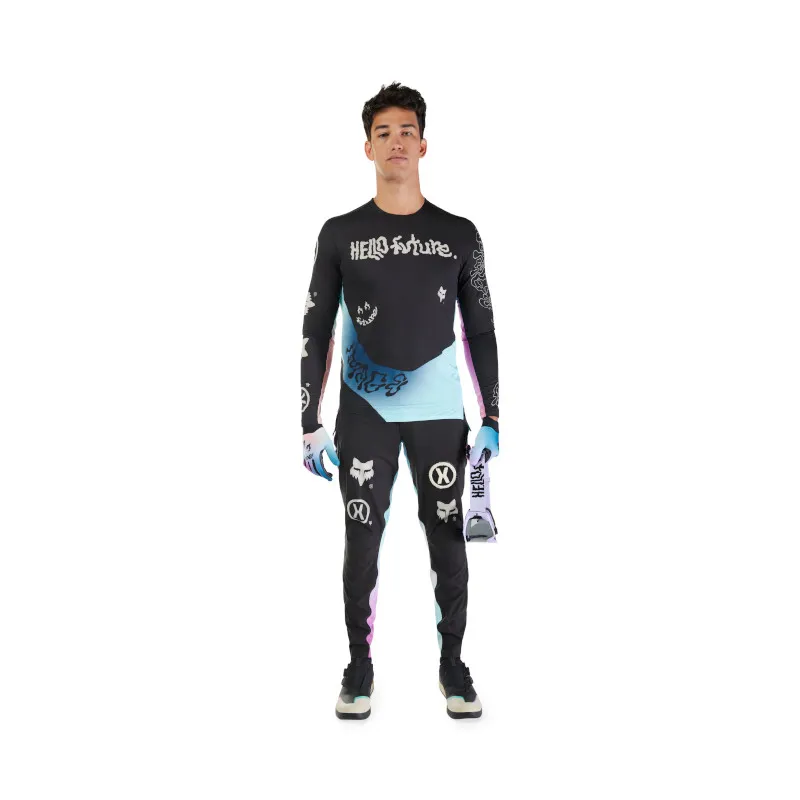 Fox Flexair Pant Hello Future - Limited Edition Kit in Black / Multi-2