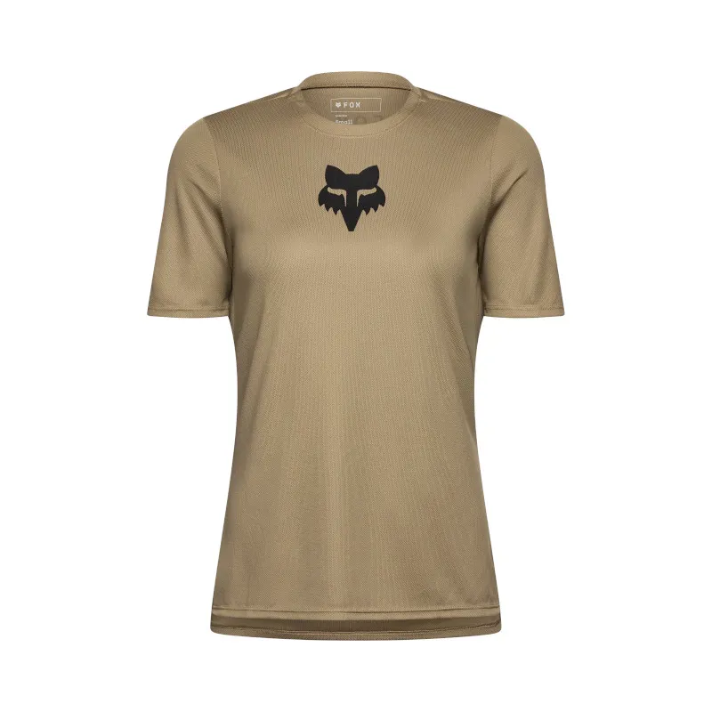Fox Womens Ranger Short Sleeve Mountain Bike Jersey - Fox Head in Sand-2