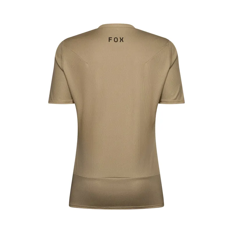 Fox Womens Ranger Short Sleeve Mountain Bike Jersey - Fox Head in Sand-3