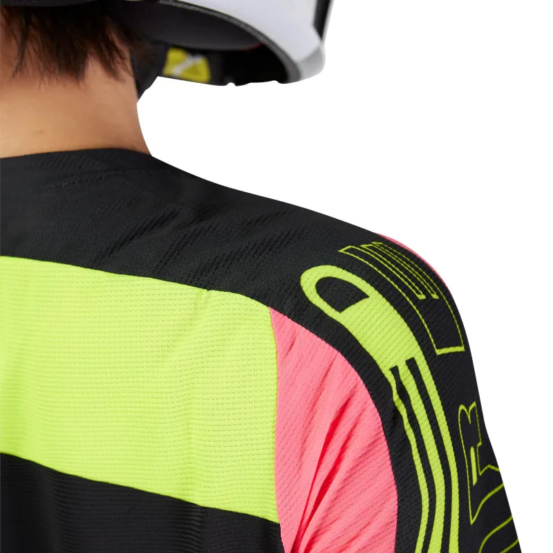 Fox Womens Flexair Elevated Long Sleeve Mountain Bike Jersey in Black-7