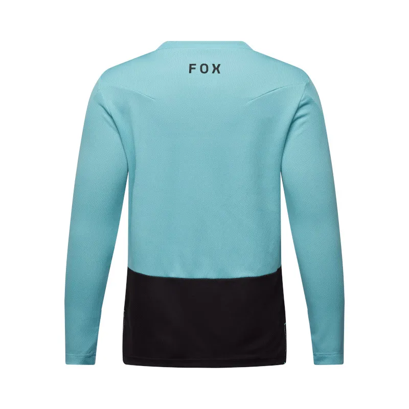 Fox Youth Ranger Long Sleeve MTB Jersey Fox Head in Vintage Wash-1