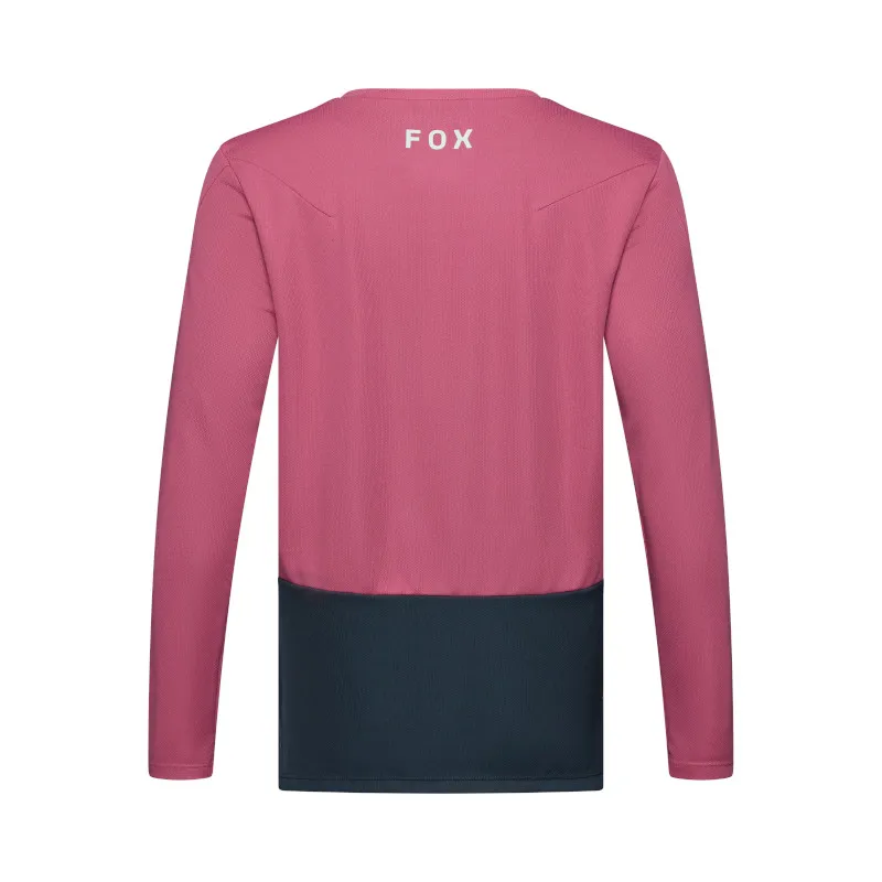 Fox Youth Ranger Fox Head Long Sleeve Jersey in Berry-1