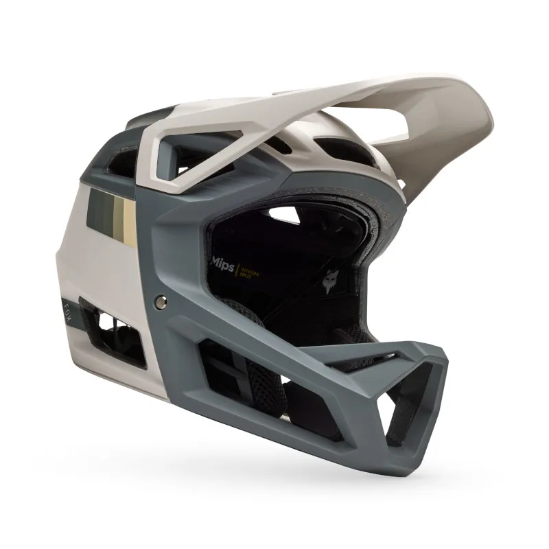 Fox Proframe RS Sol - Full Face Enduro Helmet in Vin White-1