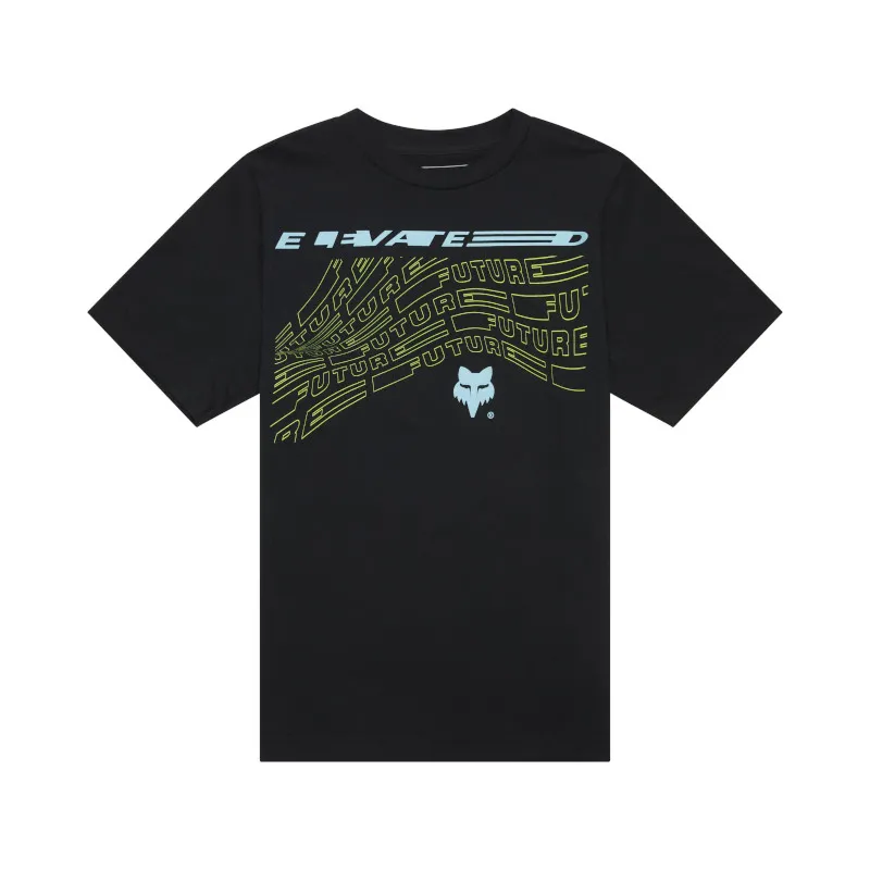 Fox Youth Elevated Short Sleeve Casual Tech Tee in Black
