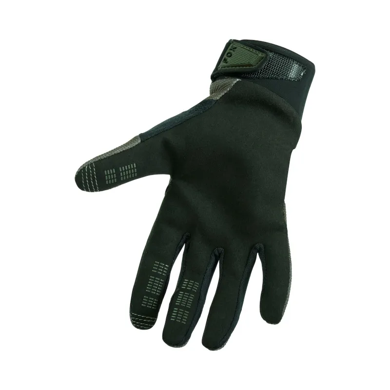 Fox Youth Ranger Mountain Bike Glove in Military Green-1