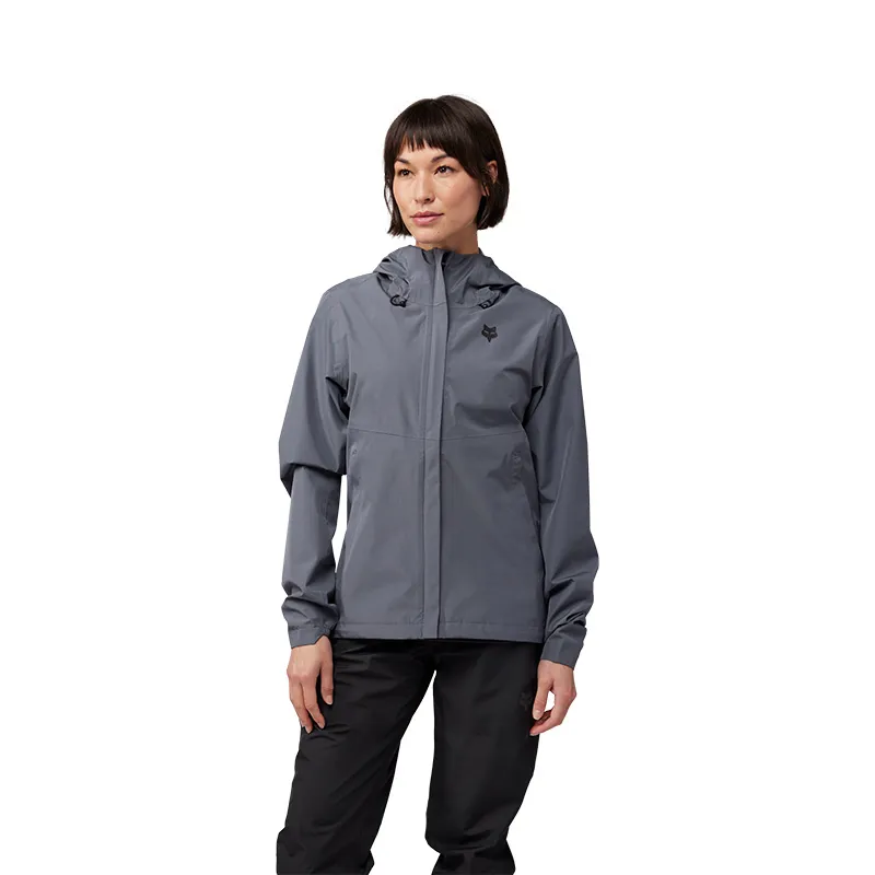 Fox Womens Ranger 2.5 Layer Waterproof MTB Jacket in Graphite