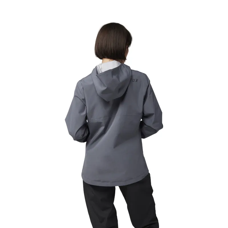 Fox Womens Ranger 2.5 Layer Waterproof MTB Jacket in Graphite-1