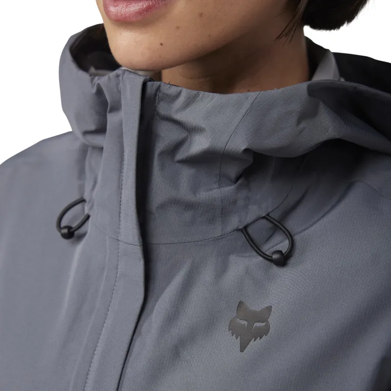 Fox Womens Ranger 2.5 Layer Waterproof MTB Jacket in Graphite-7
