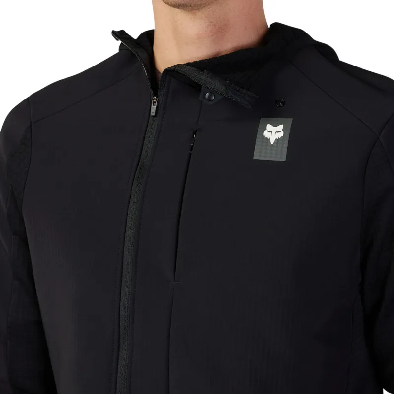 Fox Defend Thermal Winter Hoodie in Black-11