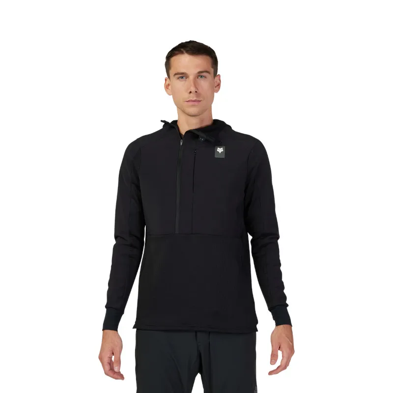 Fox Defend Thermal Winter Hoodie in Black-4