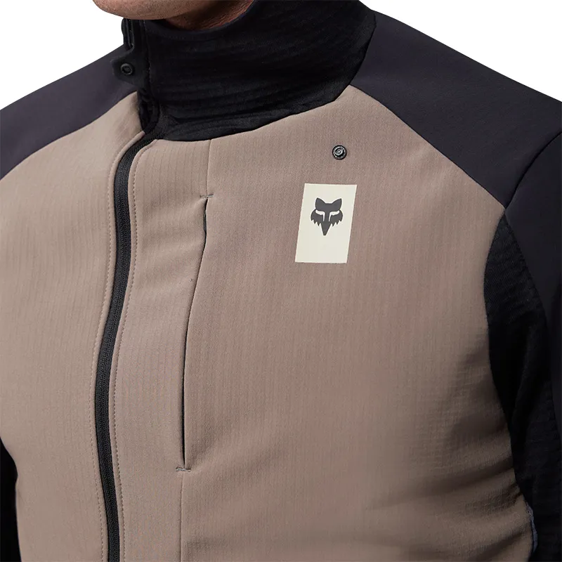 Fox Defend Thermal Winter Polartec Hoodie Jersey in Ash-4