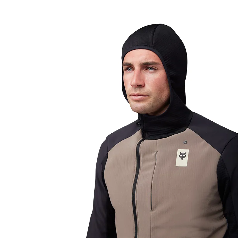 Fox Defend Thermal Winter Polartec Hoodie Jersey in Ash-5