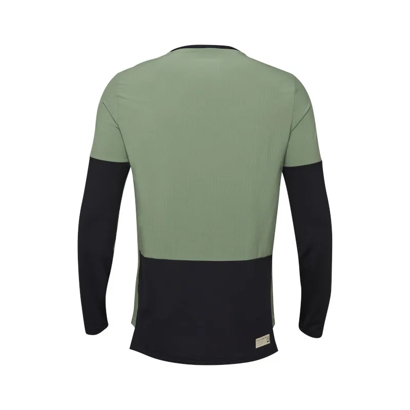 Fox Defend Long Sleeve Thermal MTB Jersey in Moss Green-3