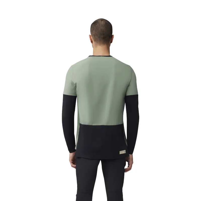 Fox Defend Long Sleeve Thermal MTB Jersey in Moss Green-1
