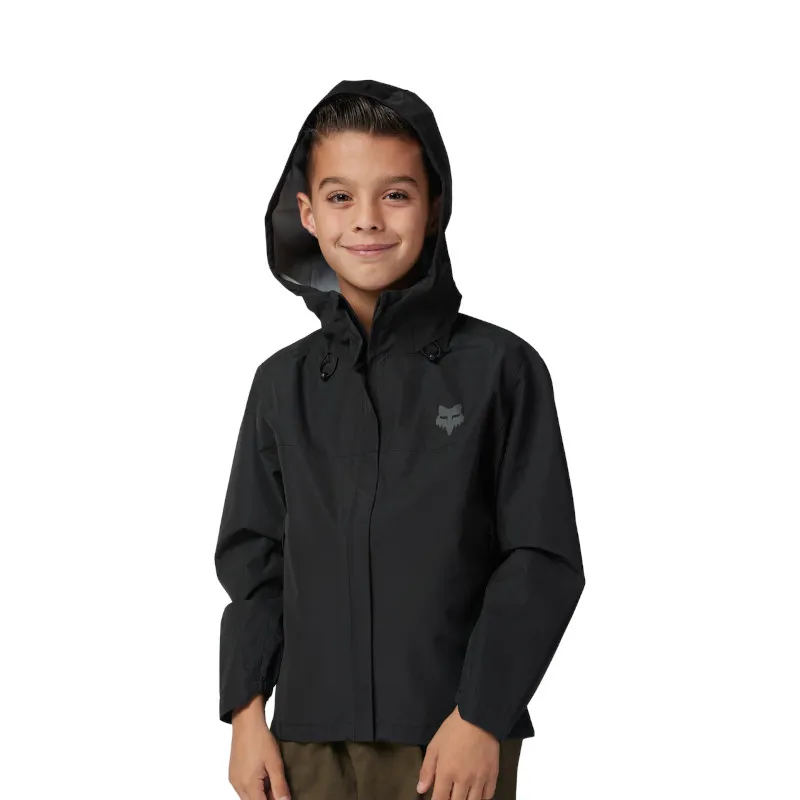 Fox Youth Ranger 2.5Layer Waterproof MTB Jacket 5K/5K in Black