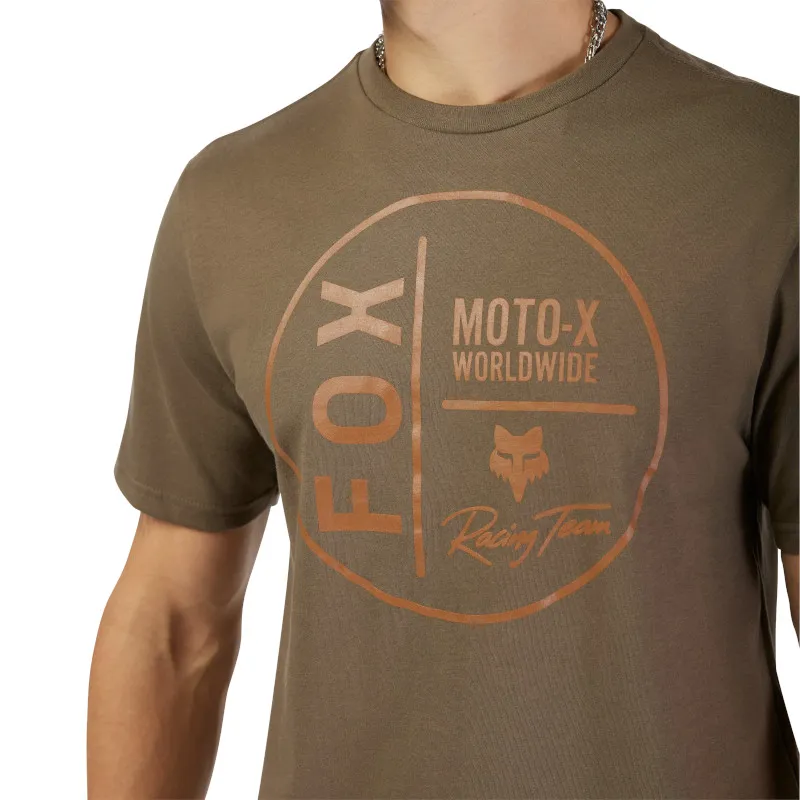 Fox Worldwide Short Sleeve Premium Tee in Military Green-1