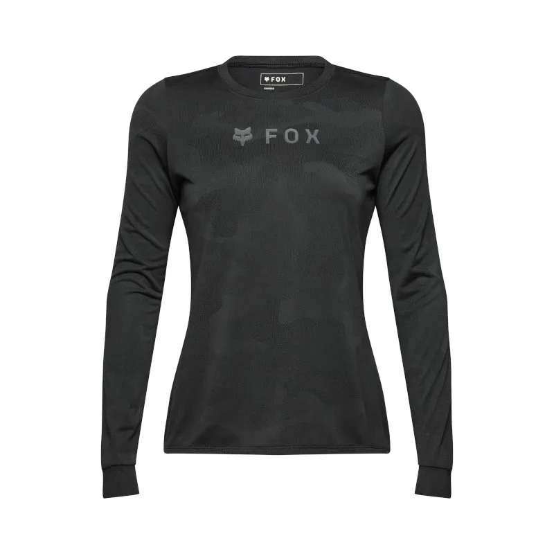 Fox Womens Ranger Long Sleeve TruDri Mountain Bike Jersey in Black