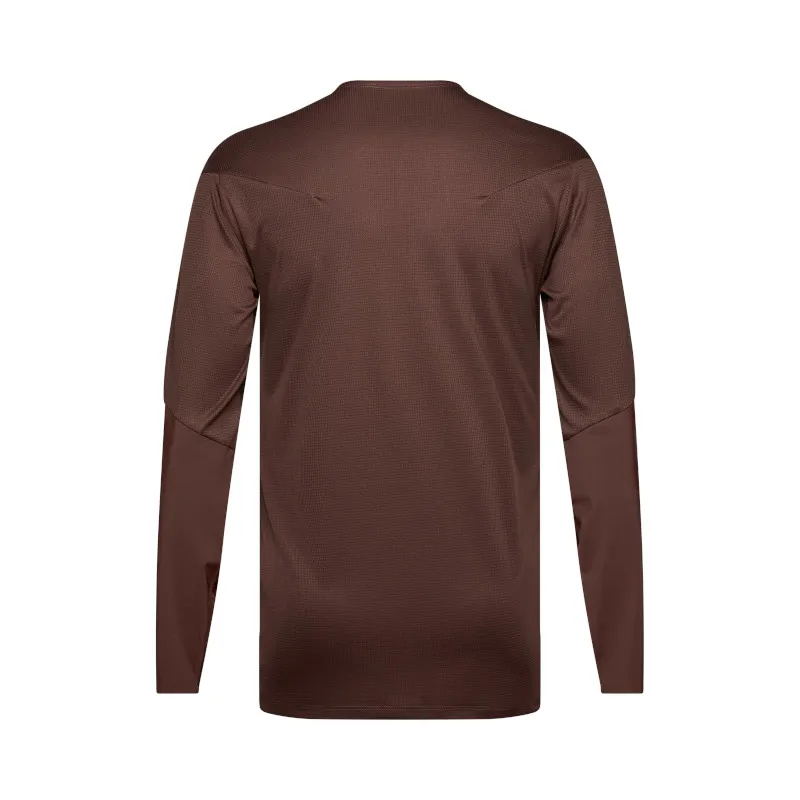 Fox Flexair Pro Premium Long Sleeve MTB Jersey in Cocoa-1