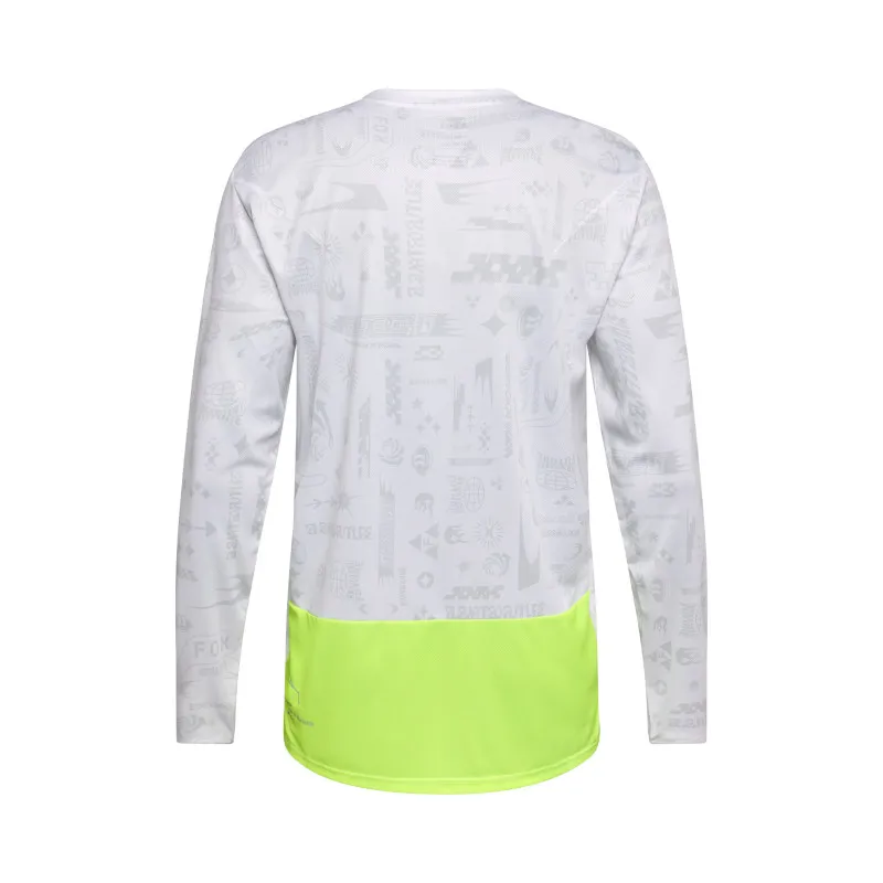 Fox Ranger Long Sleeve LUNAR Jersey Special Edition in White-2