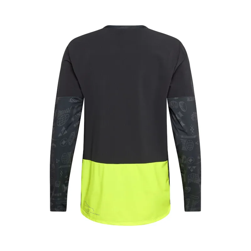 Fox Defend Long Sleeve Thermal LUNAR Jersey in Black-1