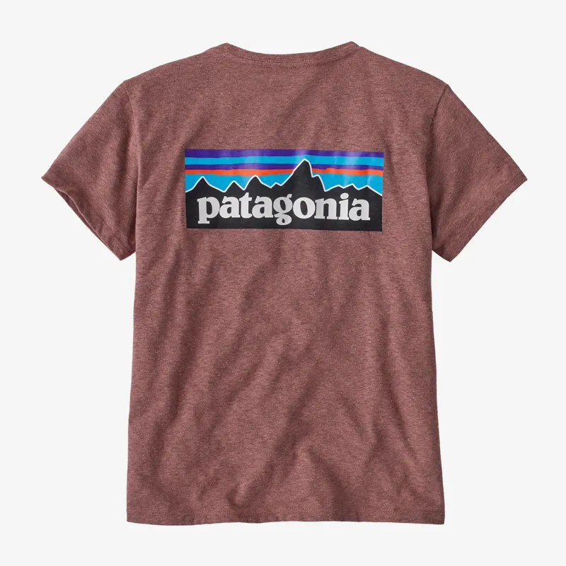Patagonia Womens P-6 Logo Responsibili-Tee in Dulse Mauve