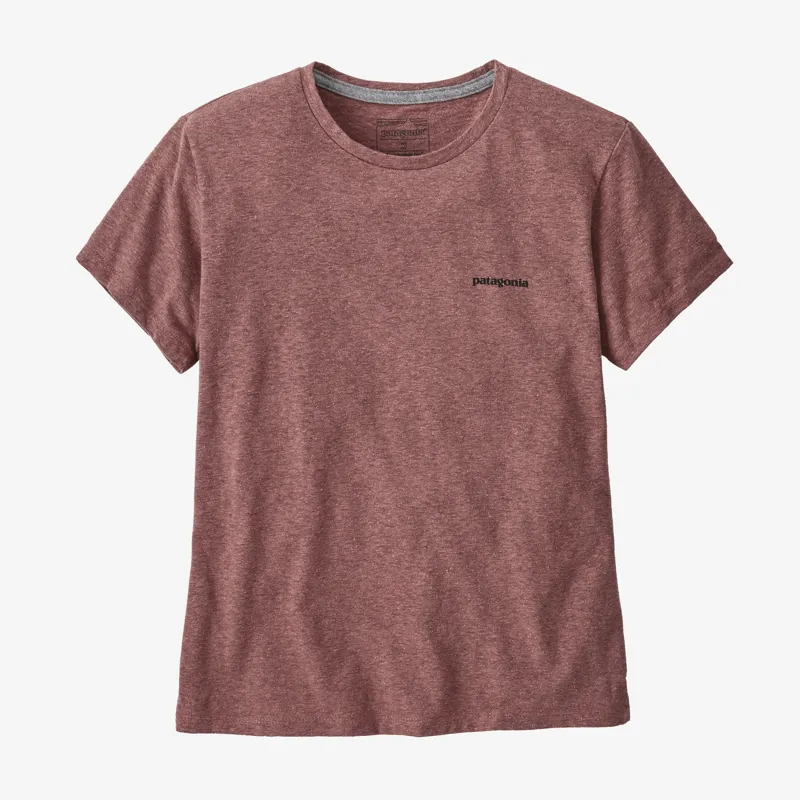 Patagonia Womens P-6 Logo Responsibili-Tee in Dulse Mauve-1