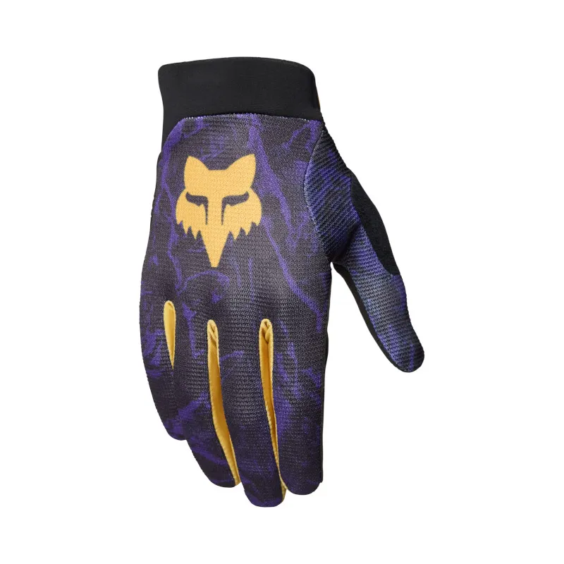 Fox Ranger Image Print Mountain Bike Glove in Plum Perfect