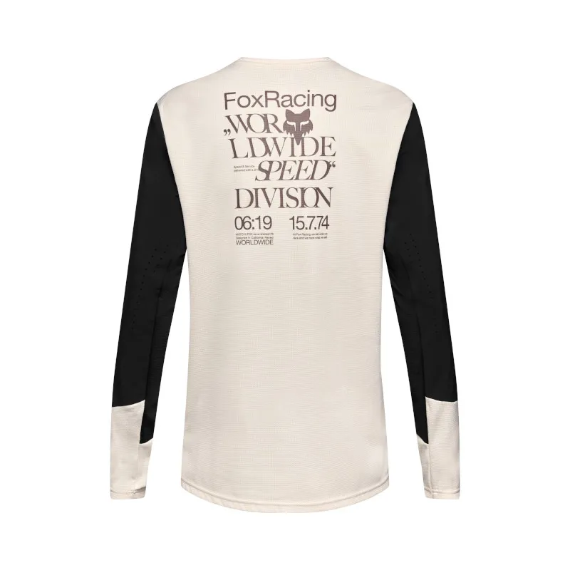 Fox Youth Defend Long Sleeve Jersey Park Special Edition in Chalk-1