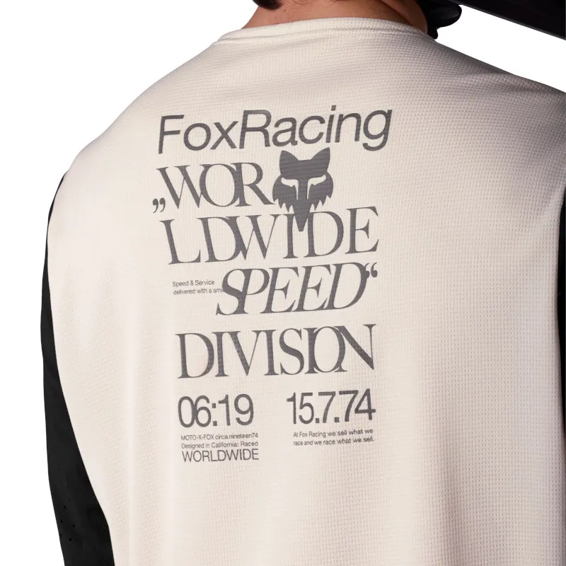 Fox Defend Long Sleeve MTB Jersey Park - Special Edition in Chalk-2
