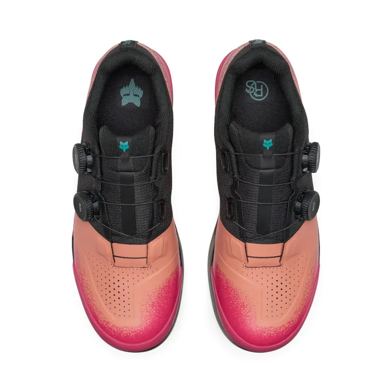 Fox Union BOA Flat MTB Shoe - Vision Limited Edition in Neo Pink-2