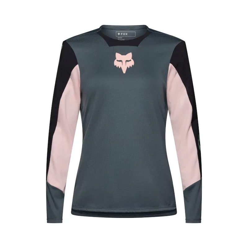 Fox Womens Defend Long Sleeve MTB Jersey in Deep Cobalt